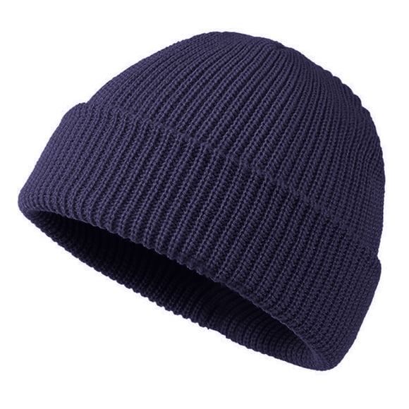 Sonducket Sombreros de mujer, sombreros de Color sólido, accesorio de ropa, gorros de invierno flexibles y cómodos, gorro de punto Unisex grueso para Sombreros Azul oscuro