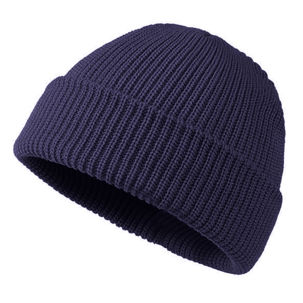 Sonducket Sombreros de mujer, sombreros de Color sólido, accesorio de ropa, gorros de invierno flexibles y cómodos, gorro de punto Unisex grueso para Sombreros Azul oscuro