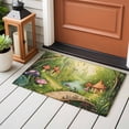 thumbnail image 6 of Rectangle Rug 2x3ft Area Rug, Vintage Mushroom Cottage Forest Area Rugs for Living Room Bedroom, Fairy Tale World Floor Mat Non-Slip Non-Shedding Carpet Indoor Accent Rugs, 6 of 9