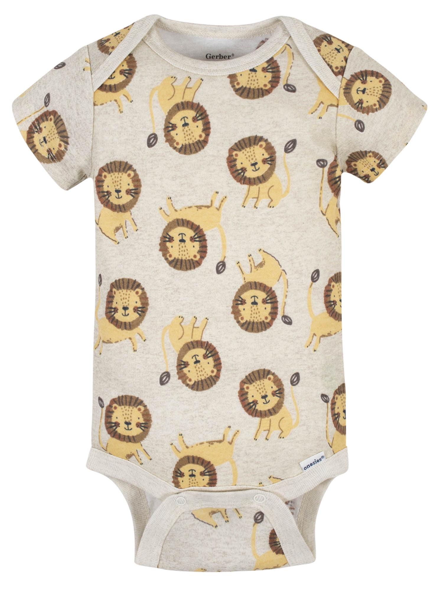 Gerber Baby Boy Short Sleeve Onesies Bodysuits, 3-Pack (Preemie - 12M)