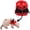 Red, variant on Ferret Harness and Leash, Adjustable Walking Vest for Guinea Pig, Kitten, Puppy, Bunny and Other Small Animals, Soft and Breathable Ferret Lead Leash with Evil Wings and Safe Bell