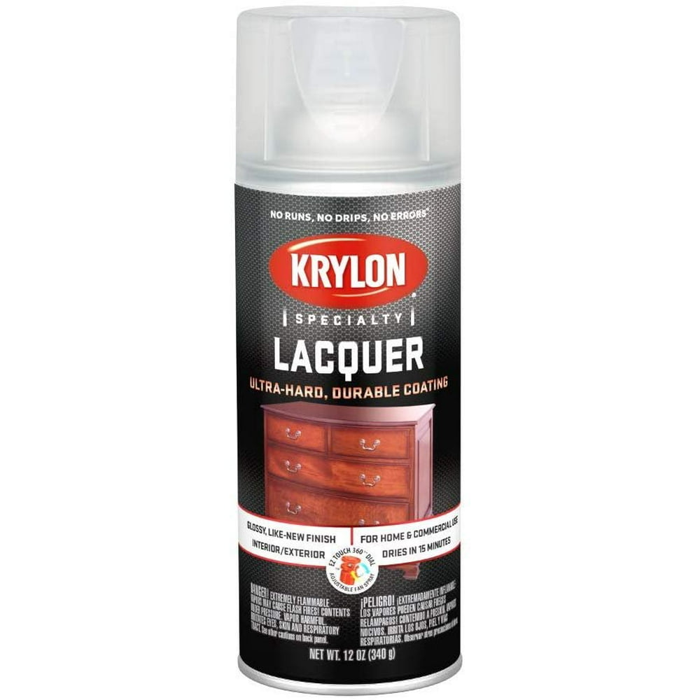 Krylon K07032 7032 Lacquer Spray, 12 Oz, Aerosol Can, 2025 SqFt