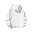 thumbnail image 4 of XuJwPNcy Men's Hoodie Quarter Zip Pullover Solid Color Hoodies Casual Long Sleeve Athletic Hooded Drawstring Sweatshirt for Men（White,X-Large), 4 of 7