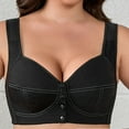 thumbnail image 6 of Women's Push Up Bra Underwire Full Coverage Padded Seamless Multiway T Shirt Bra Black L, 6 of 7