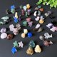 thumbnail image 2 of Venta al por mayor, varios jaspe tallado, piedra de cristal, ballena, perro, gato, oso, conejito, Rana, Mini tallado de animales de cristal, 2 of 4