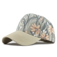 thumbnail image 1 of Unisex Cotton Sun Hat Washed Canvas Visor Printed Adjustable, 1 of 3