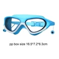 thumbnail image 4 of Gafas de natación para niños, gafas con tapones para los oídos, gafas de agua profesionales con vista panorámica, gafas de natación para esnórquel, azul, 4 of 8
