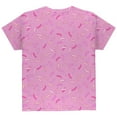 thumbnail image 2 of Pastel Strawberry Sprinkles All Over Youth T Shirt Light Pink YMD, 2 of 2