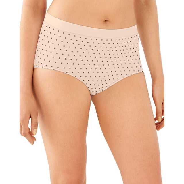 Bali Womens One Smooth U All Around Smoothing Brief, 7, Blushing Pink Dot