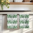 thumbnail image 7 of Green Floral Kitchen Towels Set of 4, Vintage Farmhouse Garden Flower Leaves Absorbent Dish Towels for Kitchen, Microfiber Hand Towel, Quick Drying Tea Towel for Cleaning Decorative Dishcloths, 7 of 7