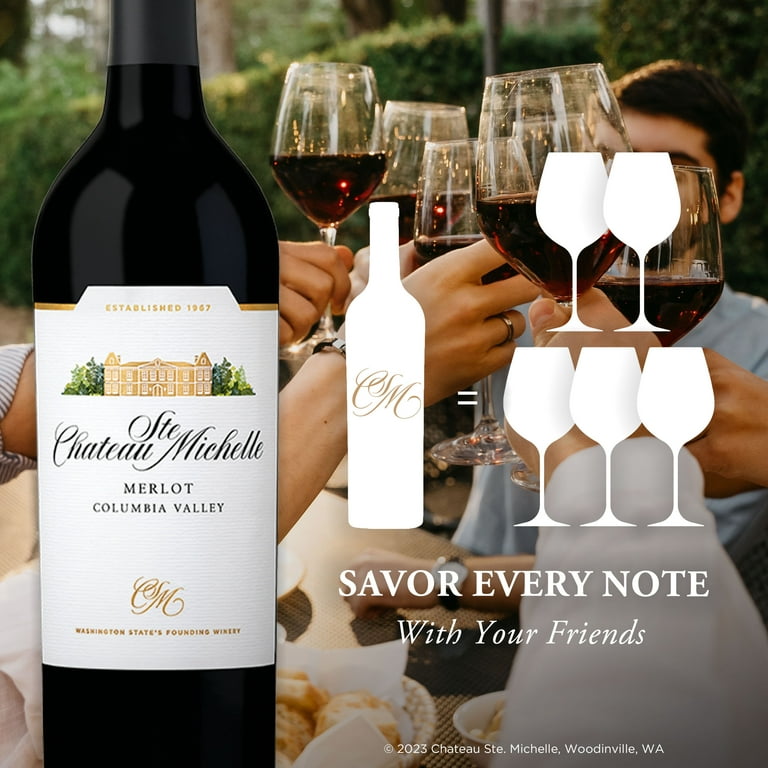 Chateau Ste. Michelle Merlot Washington Red Wine, 750 ml Bottle