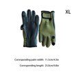 thumbnail image 3 of 1 Pair Anti\-Slip Outdoor Fishing Gloves 3 Cut Finger Sports Gloves Men Cycling Hunting Camouflage Thermal Warm yellow green XL, 3 of 9