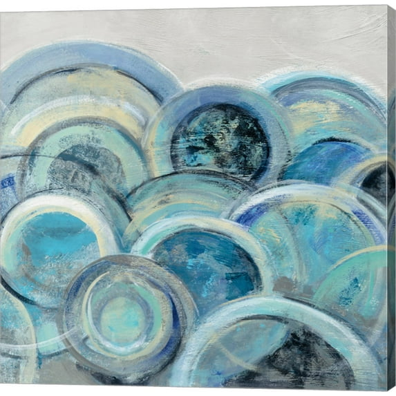 Great Art Now Variation Blue Grey III by Silvia Vassileva Canvas Wall Art