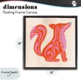 thumbnail image 4 of Stupell Industries Whimsical Folk Fox Vibrance Black Framed Floater Canvas Wall Art, design by The Paper Curator, 4 of 10