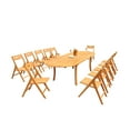thumbnail image 4 of Grade-A Teak Dining Set: 12 Seater 13 Pc: 118" Oval Table And 12 Surfliner Folding Reclining Arm Chairs Outdoor Patio WholesaleTeak #51SL2613, 4 of 4