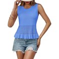 thumbnail image 4 of Women Short Sweater Vest Sleeveless Summer Bohemian Knitted Waistcoat, 4 of 4