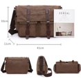 thumbnail image 2 of Bolsos de mensajero de negocios para hombres, bolso de hombro para hombres, bolso cruzado de lona, bolso de viaje de oficina informal Retro Ormromra 2032777-1, 2 of 4