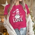 thumbnail image 5 of Vetsdori Womens Short Sleeve Shirts Valentine Blouses Graphic Holiday,Cute Crew Neck Summer Pullover Tops for Ladies Trendy, 5 of 7