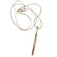 thumbnail image 3 of Flute Necklace, Gold, Harmony Jewelry, 3 of 4