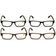 thumbnail image 2 of 4 Pairs Simple Basic Reading Glasses Blue Blocker Black - Computer Anti Fatigue UV Protection Reader +1.50, 2 of 3