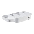 thumbnail image 3 of Estante de almacenamiento con cesta debajo del fregadero para gabinete, estante de almacenamiento para baño, multiusos Blanco, 3 of 9