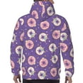 thumbnail image 5 of Hoodies for Men - Funny Cartoon Donut Purple Long Sleeve Comfrt Men'S Fashion Hoodies & Sweatshirts, Sweatshirts for Men Hoodies Pullover Clothing Clothes with Pouch, 5 of 7