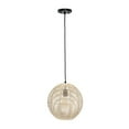 thumbnail image 1 of All the Rages LHP-3005-NA Lalia Home Ball Shaped Rattan Pendant, Navy Blue, 1 of 2