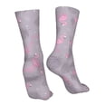 thumbnail image 7 of Goofa Flamingo for 16in Socks, Funny Novelty Crazy Design Cotton Socks Sports Socks Knee High Socks For Men, Women,1Pairs - Gift For Working Friends, 7 of 7