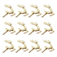 thumbnail image 1 of Bearachild Servilletas de San Valentín Elk Deer Diseño Cierres de metal Servilleteros Toallas de papel Festival de vacaciones de Navidad Adorno Mostrada Dorado champagne, 1 of 6