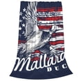 thumbnail image 2 of Fotbe Mallard Duck With American Flag Manta de Franela Acolchonada con Estampado, Súper Suave y Esponjosa, Extra Grande para Sofá, Cama, Uso Todo el Año-80"x60", 2 of 7