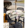 thumbnail image 5 of Outdoor Tablecloth with Umbrella Hole for Patio/Picnic/Party/Camping, Pink Spring Floral Waterproof Table Cloth Square Cover Washable, Birds Elegant Farmhouse Art (54"x 54"), 5 of 9