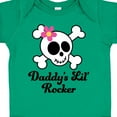 thumbnail image 4 of Inktastic Daddy's Little Rocker Skull Girls Baby Bodysuit, 4 of 5
