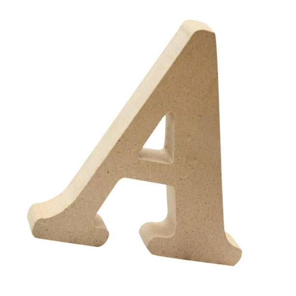 White Wood Letters 3 Inch, Wood Letters for DIY, Party Projects