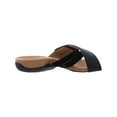 thumbnail image 3 of Vionic Womens Zarie Leather Adjustable Slide Sandals, 3 of 3