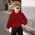 thumbnail image 2 of Wxolcjlv Toddler Boys Graphic Pullover Hoodie Back Print Proverbs Cross Scripture Long Sleeve Faith Sweatshirt, Sizes 2-14, 2 of 8