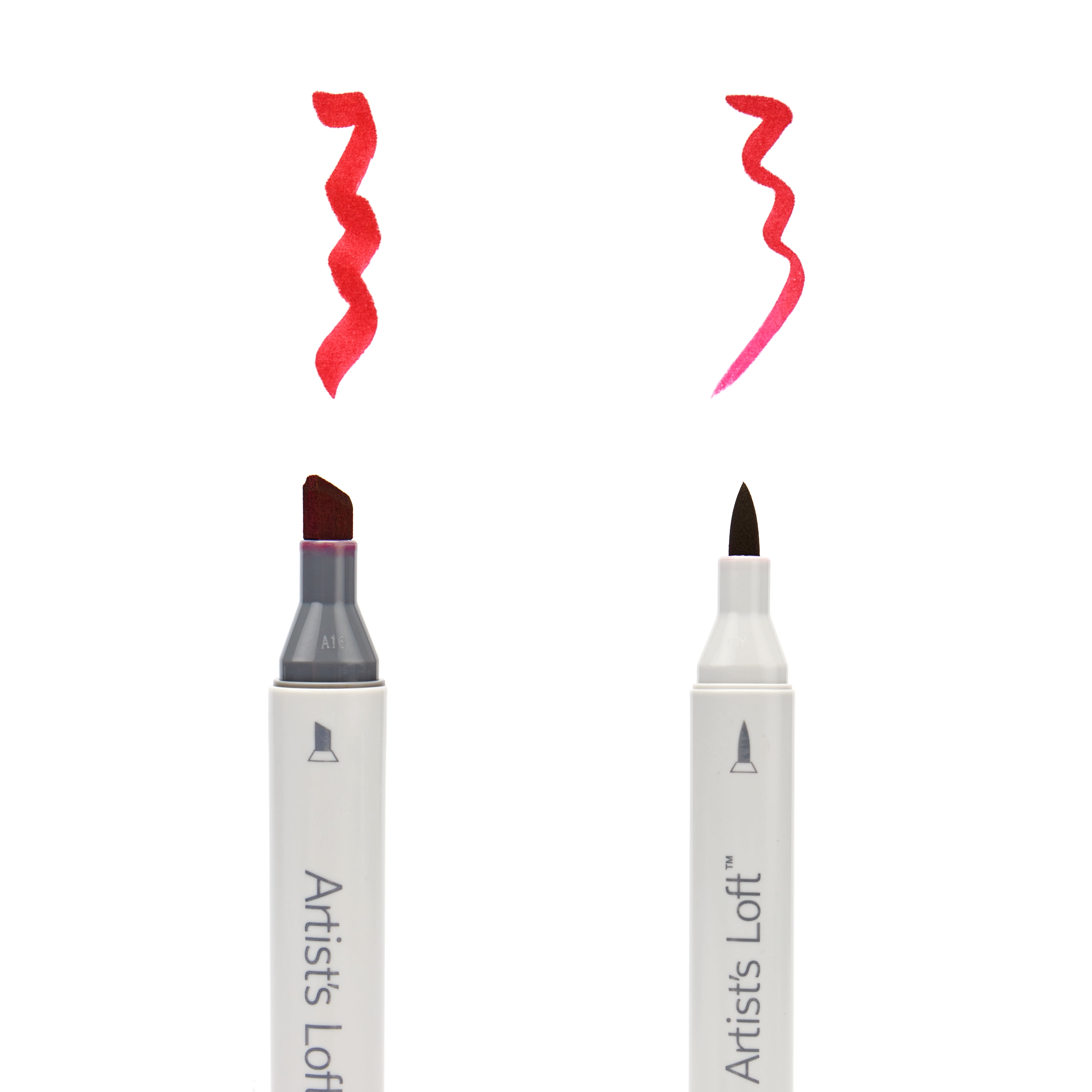 Artist's Loft Assorted Dual Tip Jewel Tone Sketch Markers - Alcohol-Based, Blendable Ink with Brush & Chisel Tips - Quick Drying, Layering & Shading, 6 Pack