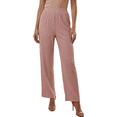 thumbnail image 1 of Pantalón Corte Recto Texturizado con Brillos Sutiles, Elegante y Súper Cómodo para Mujer, 1 of 4