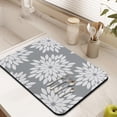 thumbnail image 3 of Washable Rubber Boho Style Vintage Floral Dish Drying Mats for Kitchen Counter Home Large Coffee Bar Pad Accessories and Decor for Utensils Stemware 18''x24'', 3 of 7