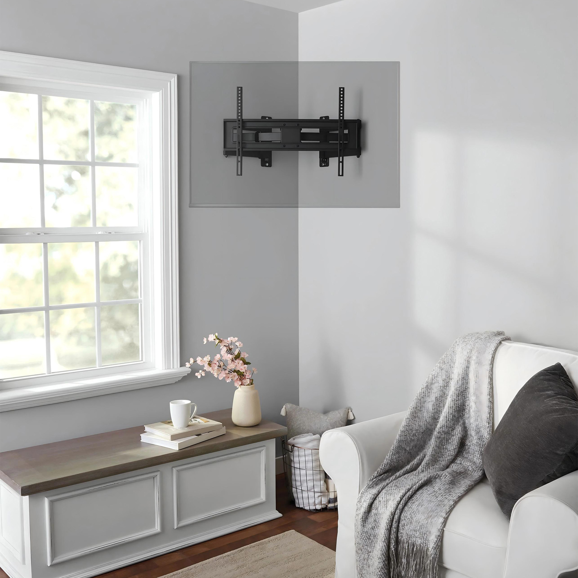 onn Corner Full Motion TV Mount for 37-70 Inch TVs photo 8