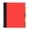 Red, variant on Mintra Durable Premium Spiral Notebook (5 Subject - Red) - Fabric Covered Coils, Adjustable Pocket Folders, 200 Sheets