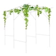 thumbnail image 2 of 6.56' Metal Garden Arbor Arch Trellis for Climbing Plants Vines Ceremony, 2 of 15