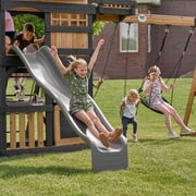 Backyard Discovery Rosewood Falls Cedar Wood Swing Set, Monkey Bars, Clubhouse, Crows Nest