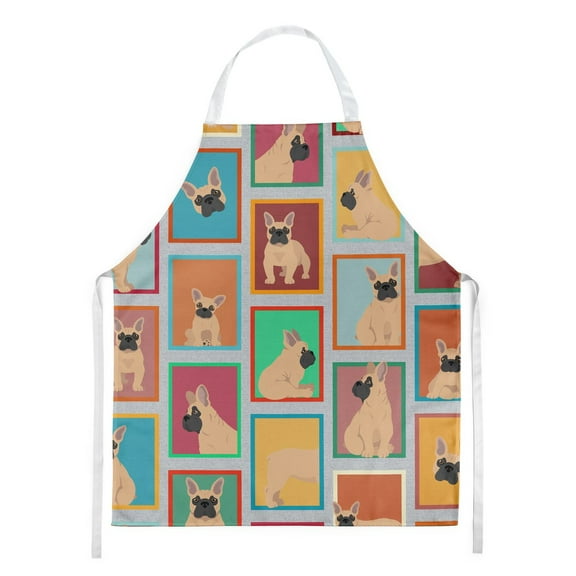 Lots of Fawn French Bulldog Apron 27 in x 30 in
