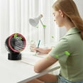 thumbnail image 4 of ChicYu USB Desktop Fan Small Powerful Adjustable Mini Table Fan Better Cool Effect Home Office Car Indoor Outdoor Cool Device Rechargeable Airflow System, 4 of 5