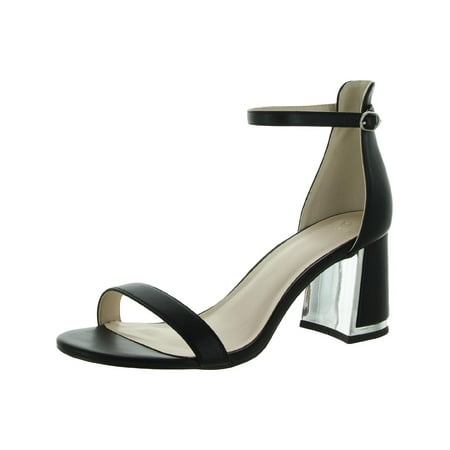

H Halston Women s Practical 2 Ankle Strap Chunky Block Heeled Dress Sandal
