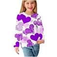 thumbnail image 2 of Wancir Girls Puff Long Sleeve Shirts Round Neck Tunic Tops Casual Blouses 3-14 Years, 2 of 5