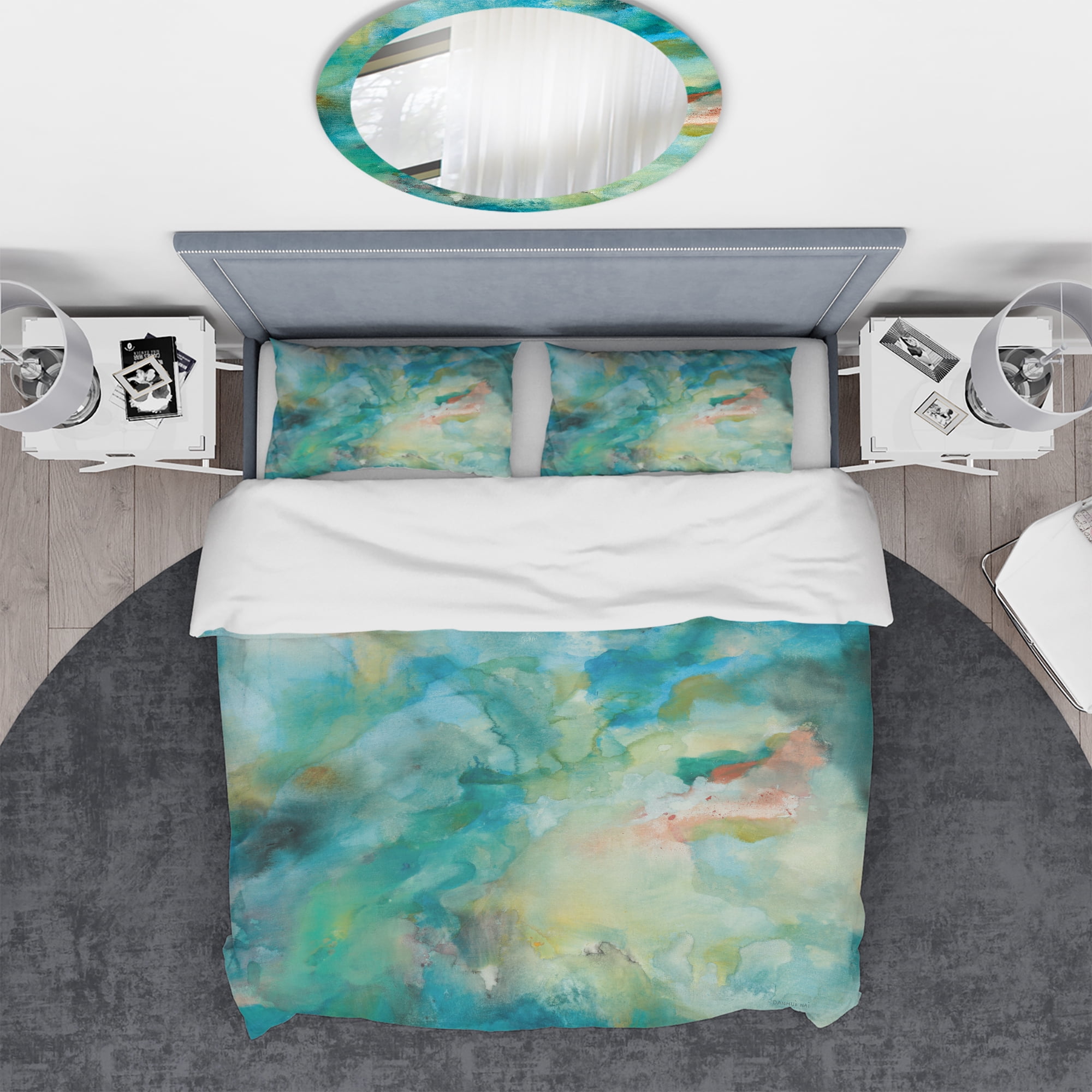 Designart 'Interstellar' Geometric Duvet Cover Set