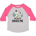thumbnail image 3 of Inktastic Zebra My Sister Loves Me Boys or Girls Toddler T-Shirt, 3 of 5