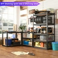 thumbnail image 6 of REIBII Storage Shelves Unit 5 Tier Adjustable Metal Shelving for Garage,12"D x 28"W x 60"H, 6 of 8