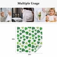 thumbnail image 5 of St Patricks Day Cloth Napkins, Green Shamrock Spring Watercolor Lucky Leaf Washable and Reusable Dinner Napkins Set of 4, Table Napkin for Kitchen Party Birthday Wedding Hotel Housewarming 20"x20", 5 of 9